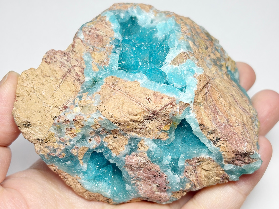 ヘミモルファイト　異極鉱　Hemimorphite コンゴ民主共和国 ヘミモルファイト ( 異極鉱 )/ Hemimorphite