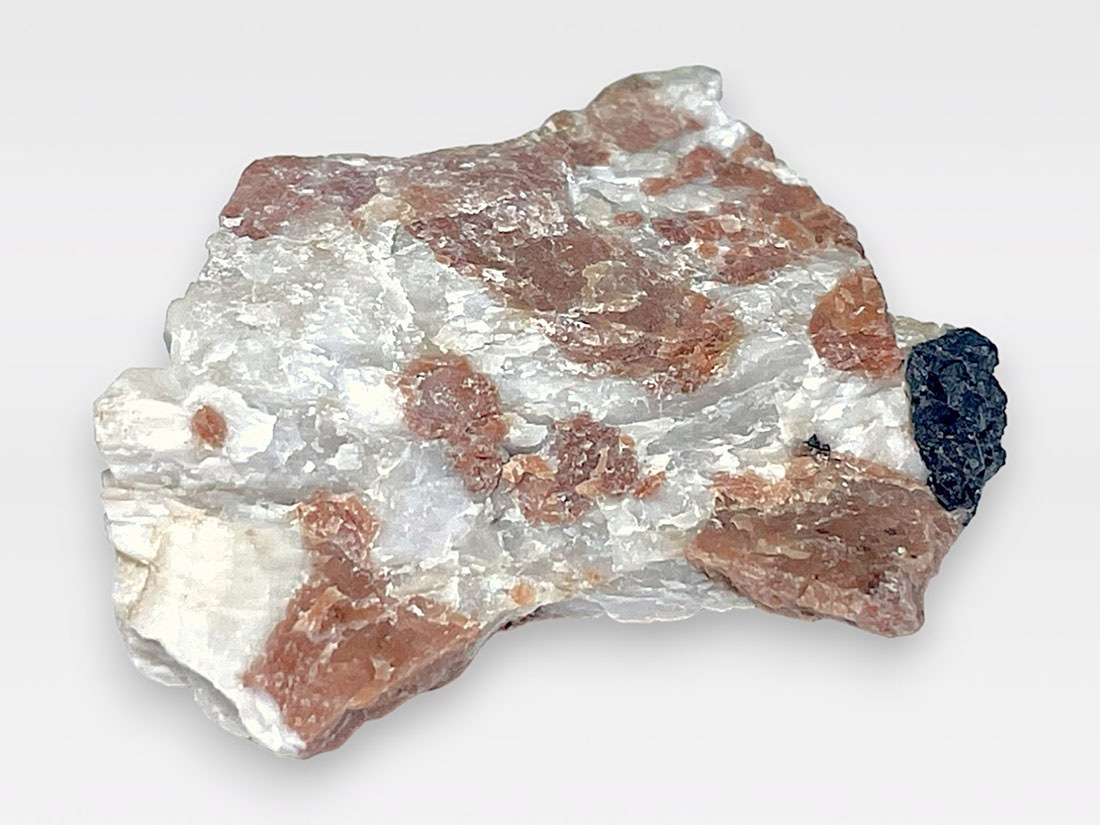 (蛍光) ニュージャージー州産 ウィレマイト with ジンカイト ・ カルサイト / Willemite with Zincite Calcite