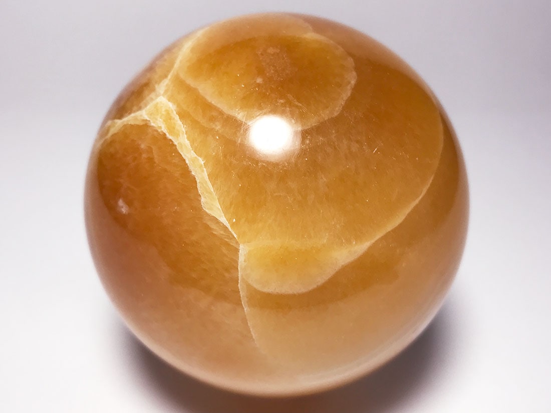 メキシコ産オレンジカルサイト62mm丸玉