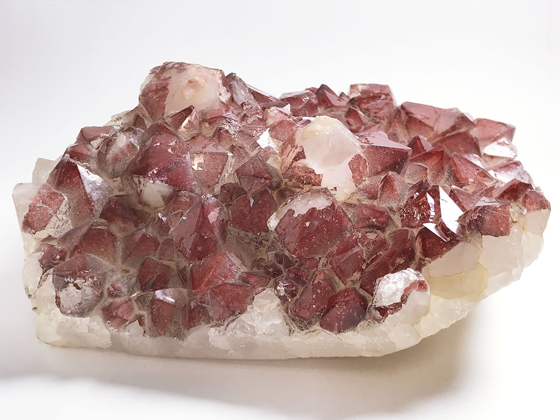 ヘマタイト　クォーツ　中国　鉱物標本 ヘマタイト クォーツ 中国 鉱物標本