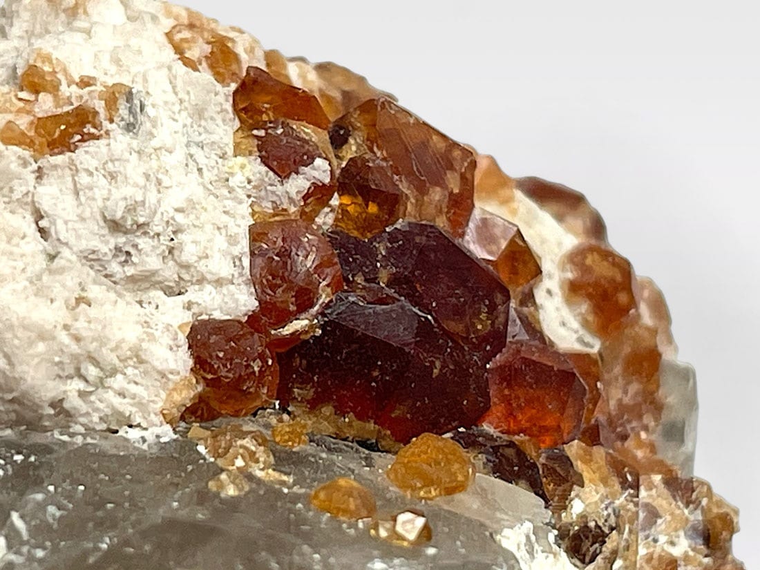 福建省 スぺサルチンガーネット / スモーキークォーツ