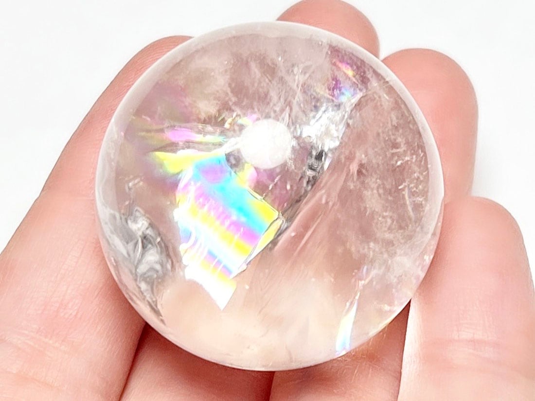 アイリスクォーツ (レインボークォーツ) 33mm 丸玉 / Iris Quartz