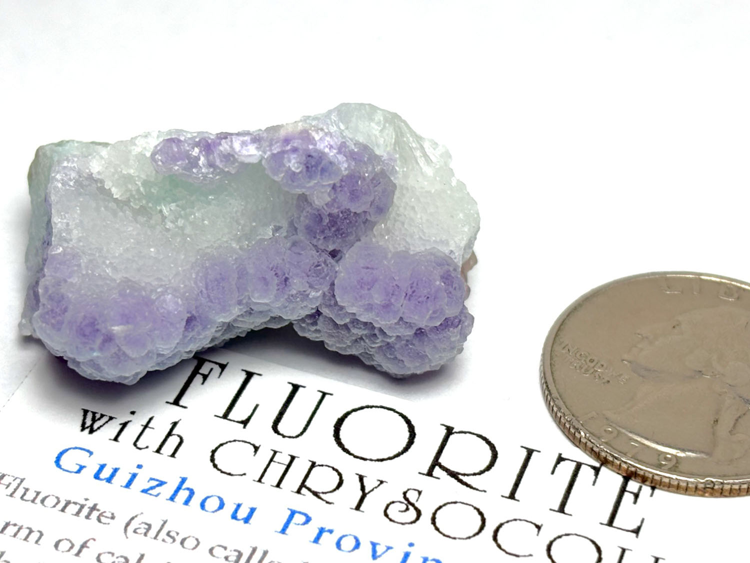 貴州省産 フローライトwithクリソコラ / Fluorite with Chrysocolla