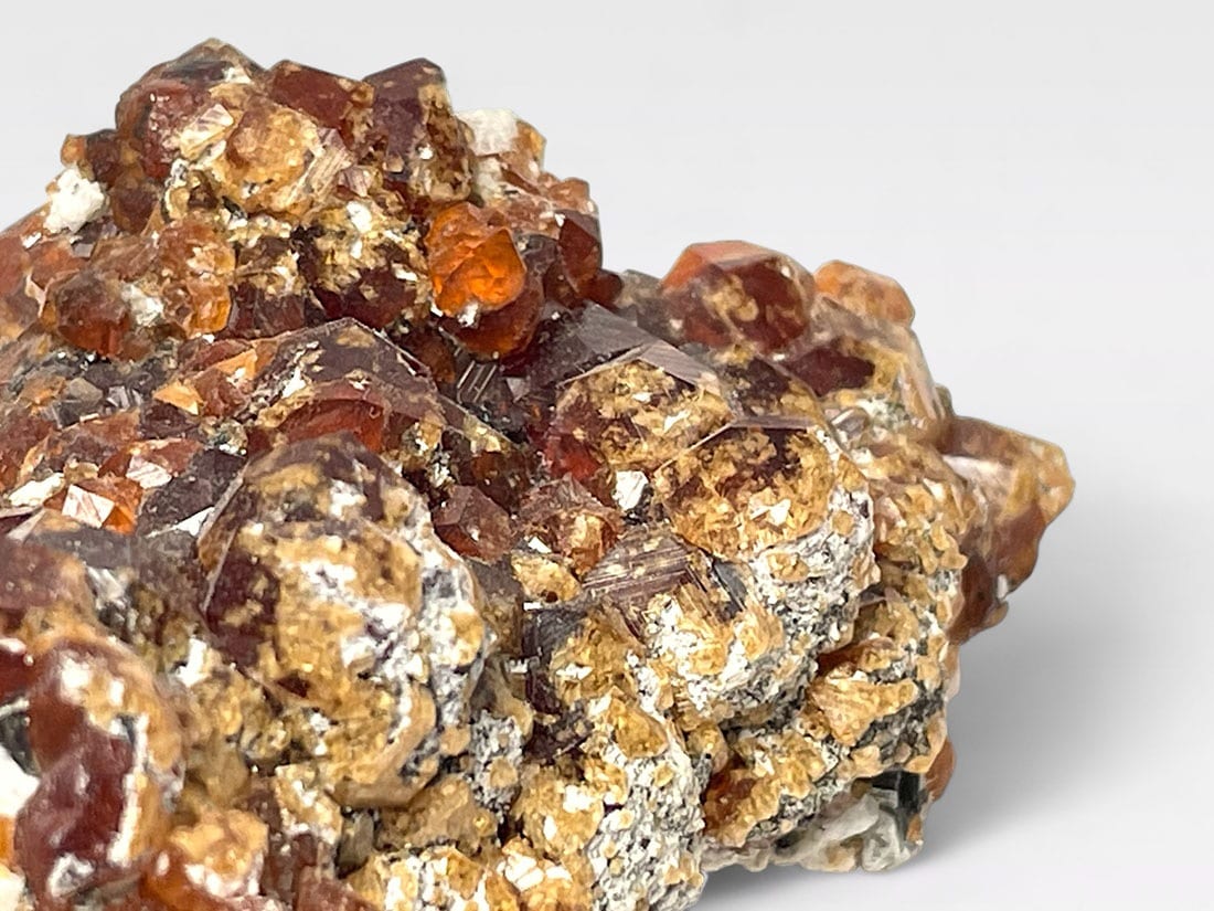 福建省 スぺサルチンガーネット / スモーキークォーツ