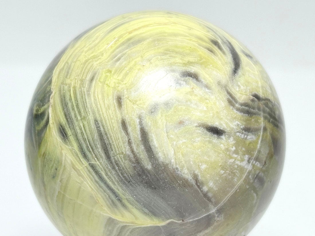 サーペンティン[丸玉] インド産 サーペンティン 48mm丸玉 ( 蛇紋石 )/ Serpentine