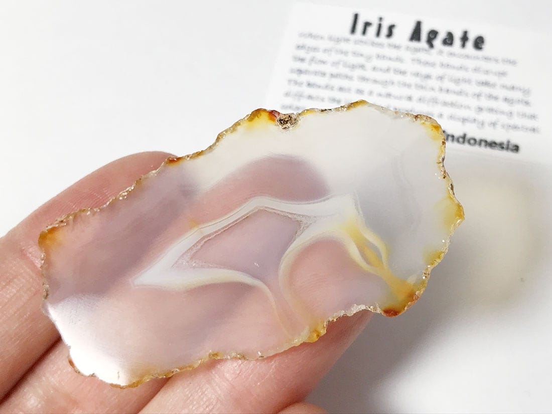 インドネシア産イリスアゲート スライス/Iris Agate