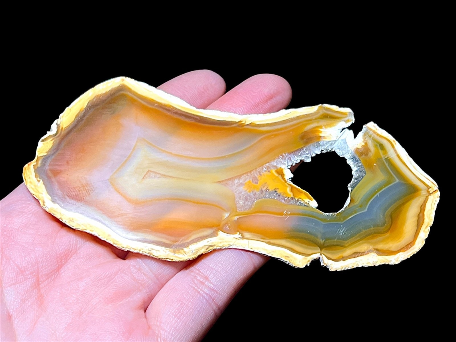 インドネシア産 イリスアゲート 大き目スライス /Iris Agate