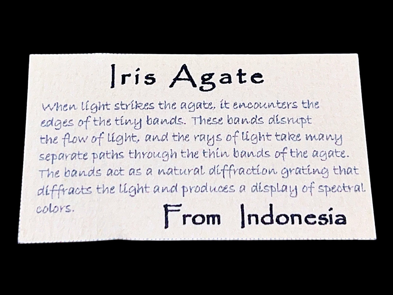 インドネシア産 イリスアゲート 大き目スライス /Iris Agate