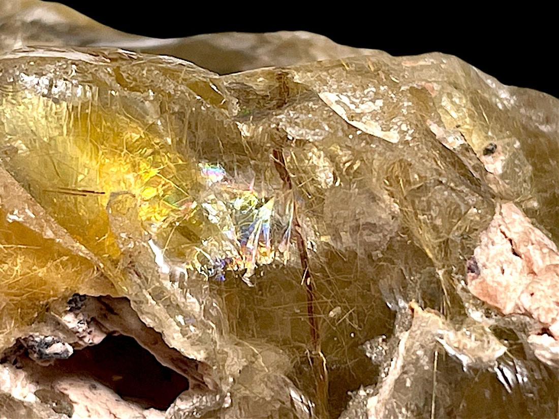 ブラジル産 ルチルクォーツ ( 金鉱石入り水晶 )/Rutilated Quartz