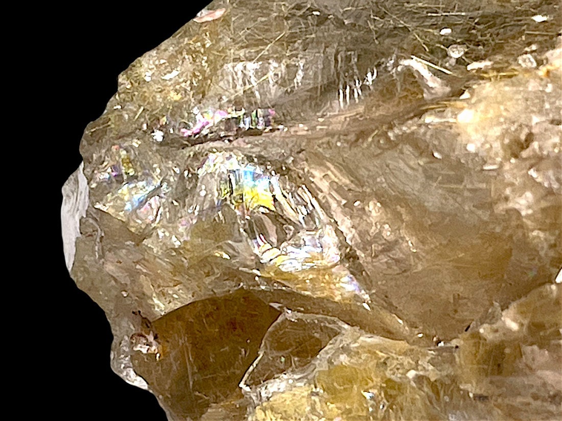 ブラジル産 ルチルクォーツ ( 金鉱石入り水晶 )/Rutilated Quartz