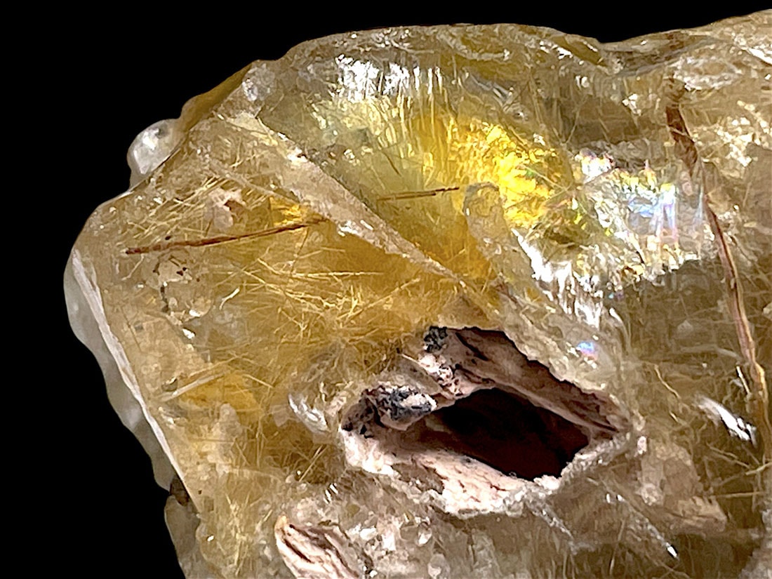 ブラジル産 ルチルクォーツ ( 金鉱石入り水晶 )/Rutilated Quartz