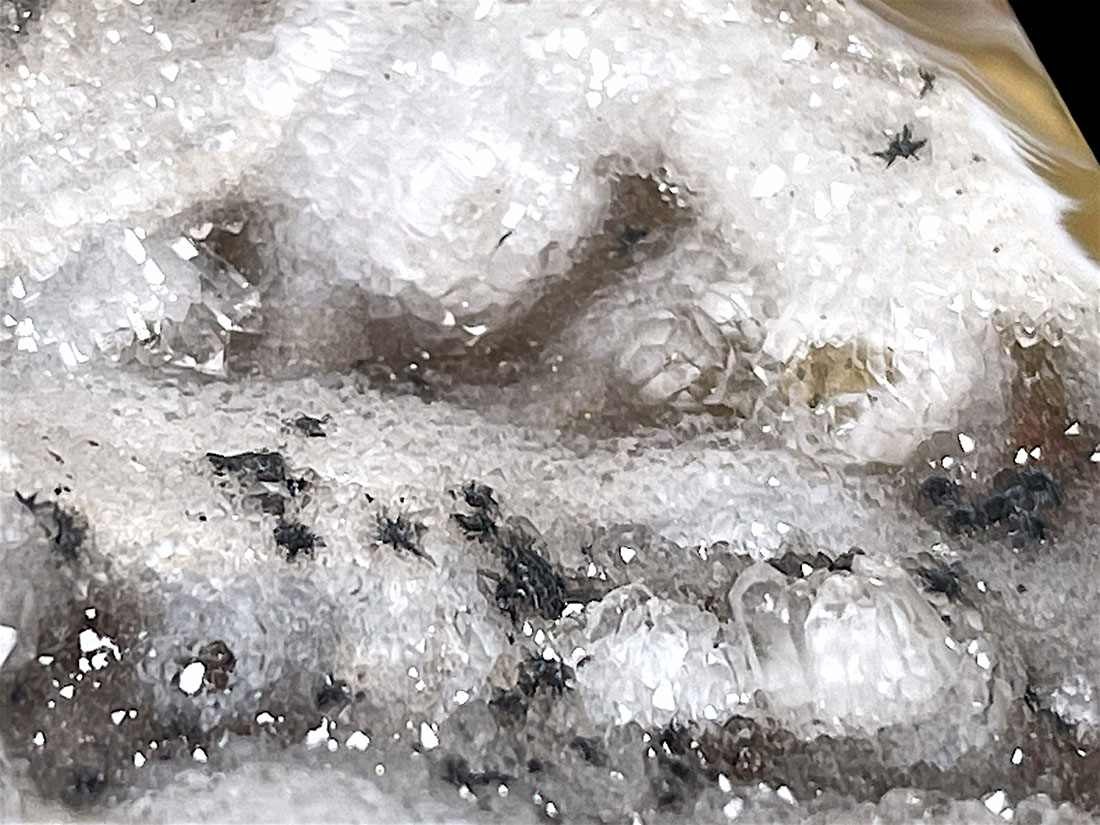 トレジャーメノウ (瑪瑙晶洞)/Geode Pair (鉄製台座付き)