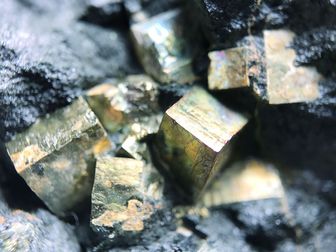 新潟県飯豊鉱山産 黄鉄鉱(パイライト)/Pyrite