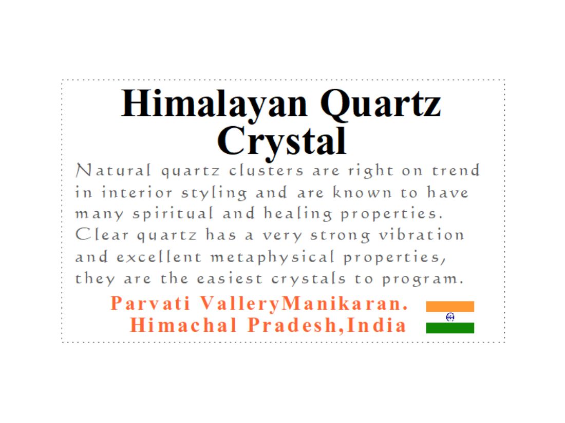 インド・マニカラン産 ヒマラヤ水晶クラスター / Himalayan Quartz