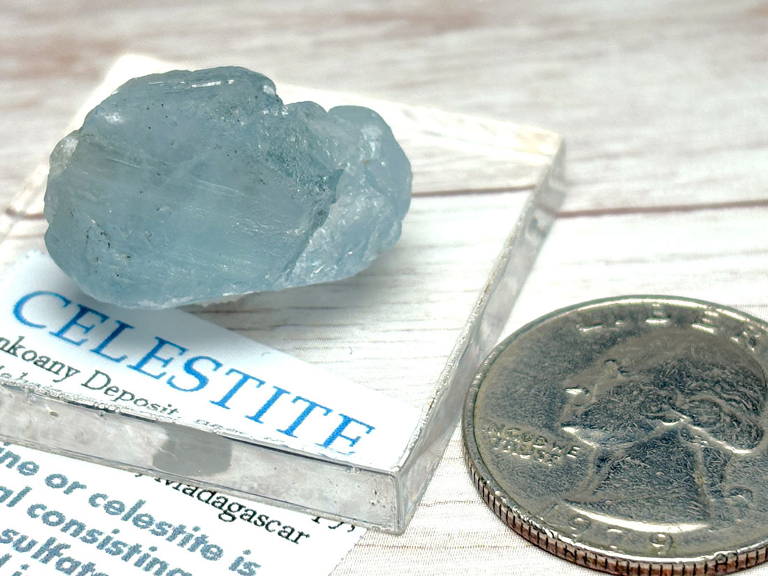マダガスカル産 セレスタイト 単結晶 ( 天青石 )/ Celestite