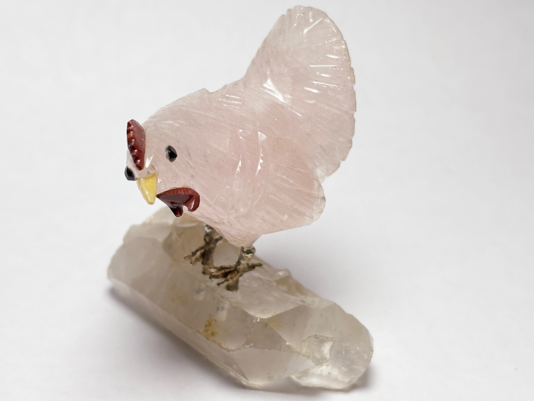 ブラジル産 鳥彫刻（ニワトリ）