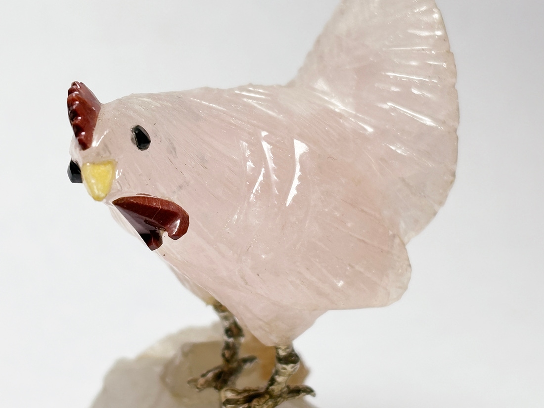 ブラジル産 鳥彫刻（ニワトリ）