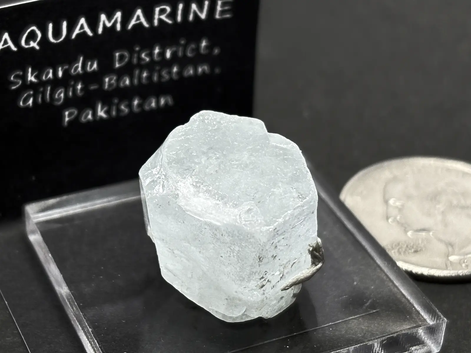 パキスタン産 アクアマリン 柱状結晶 ( 藍玉 )/ Aquamarine