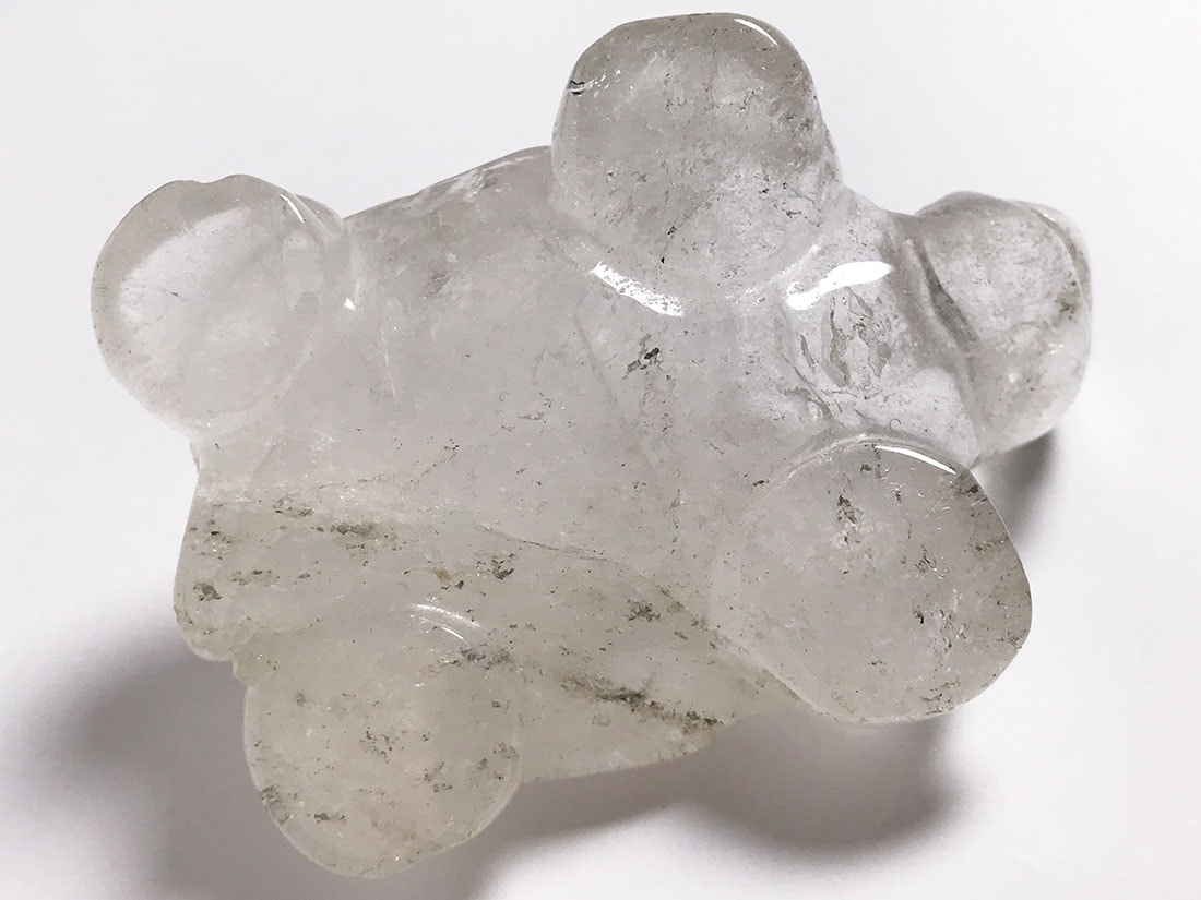 水晶 亀 彫刻