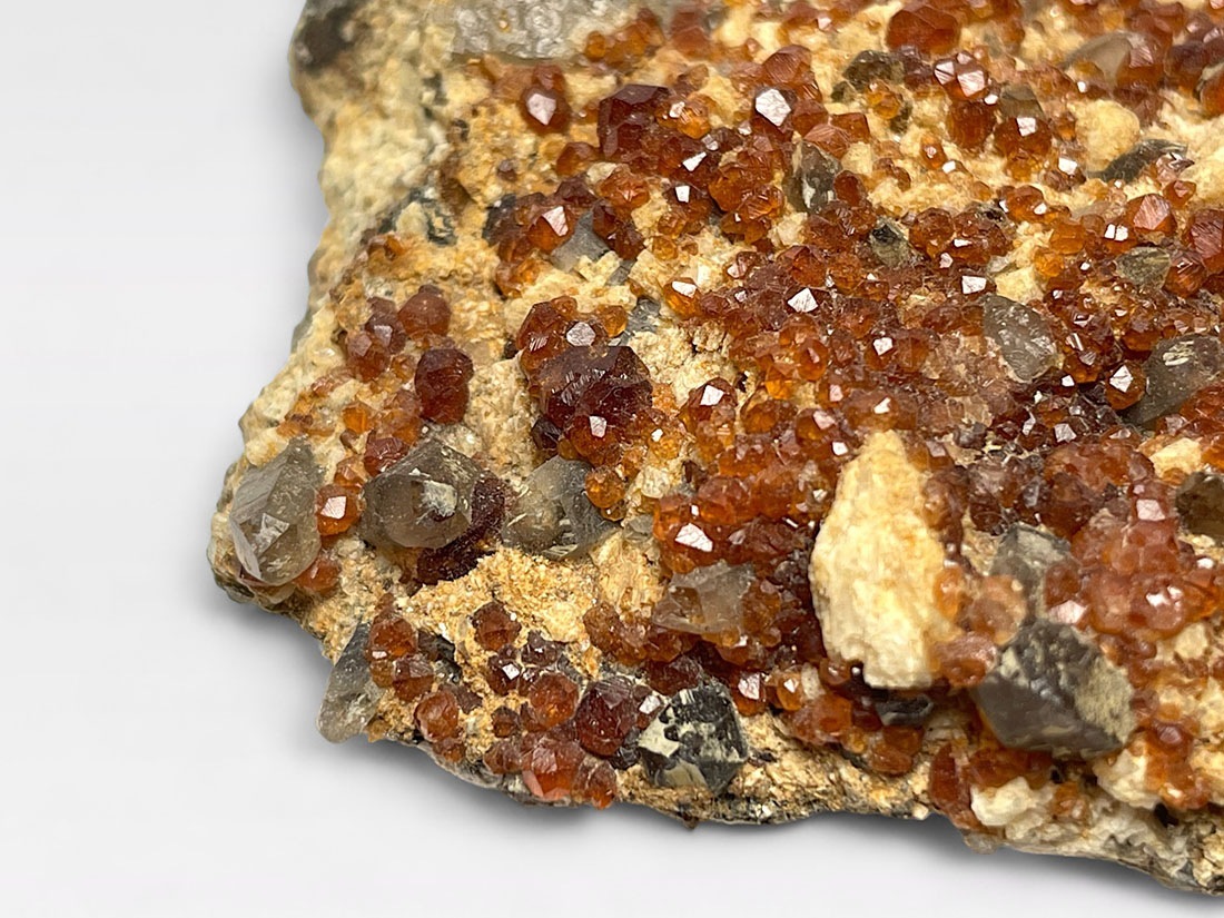 福建省 スぺサルチンガーネット / スモーキークォーツ