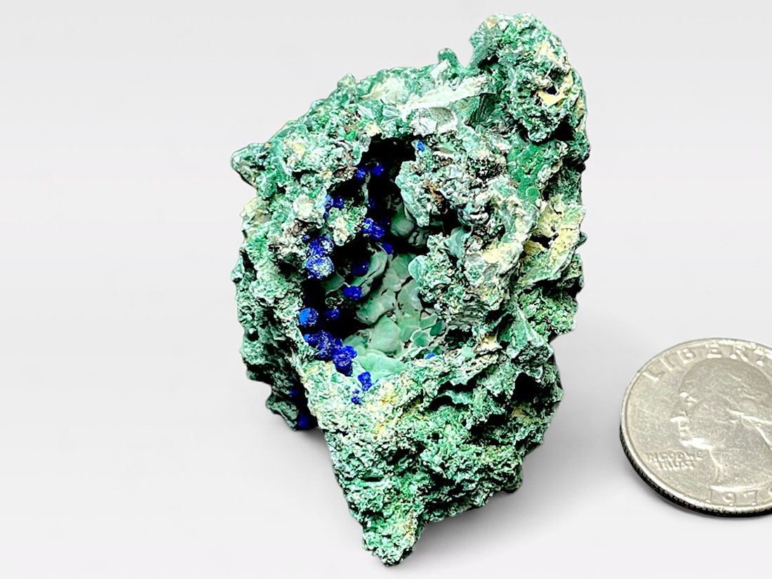安徽省産 アズライト with マラカイト / Azurite with Malachite