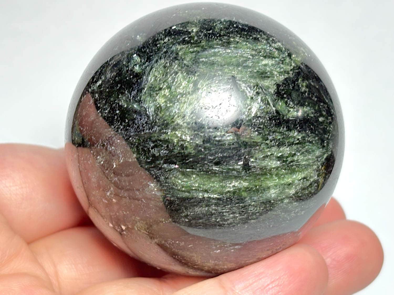 アクチノライト 53mm 丸玉