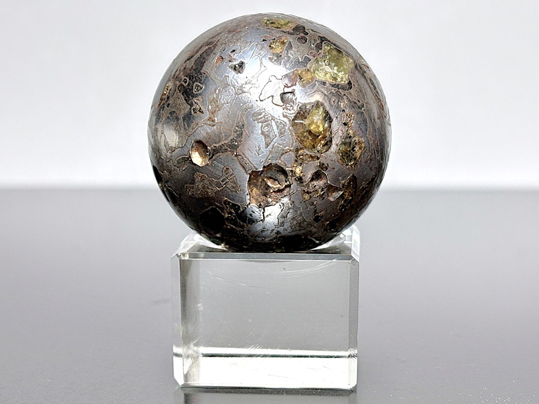 ロシア産 セイムチャン隕石 37mm 丸玉 / Seymchan meteorite
