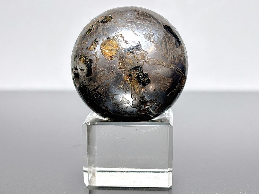 ロシア産 セイムチャン隕石 37mm 丸玉 / Seymchan meteorite