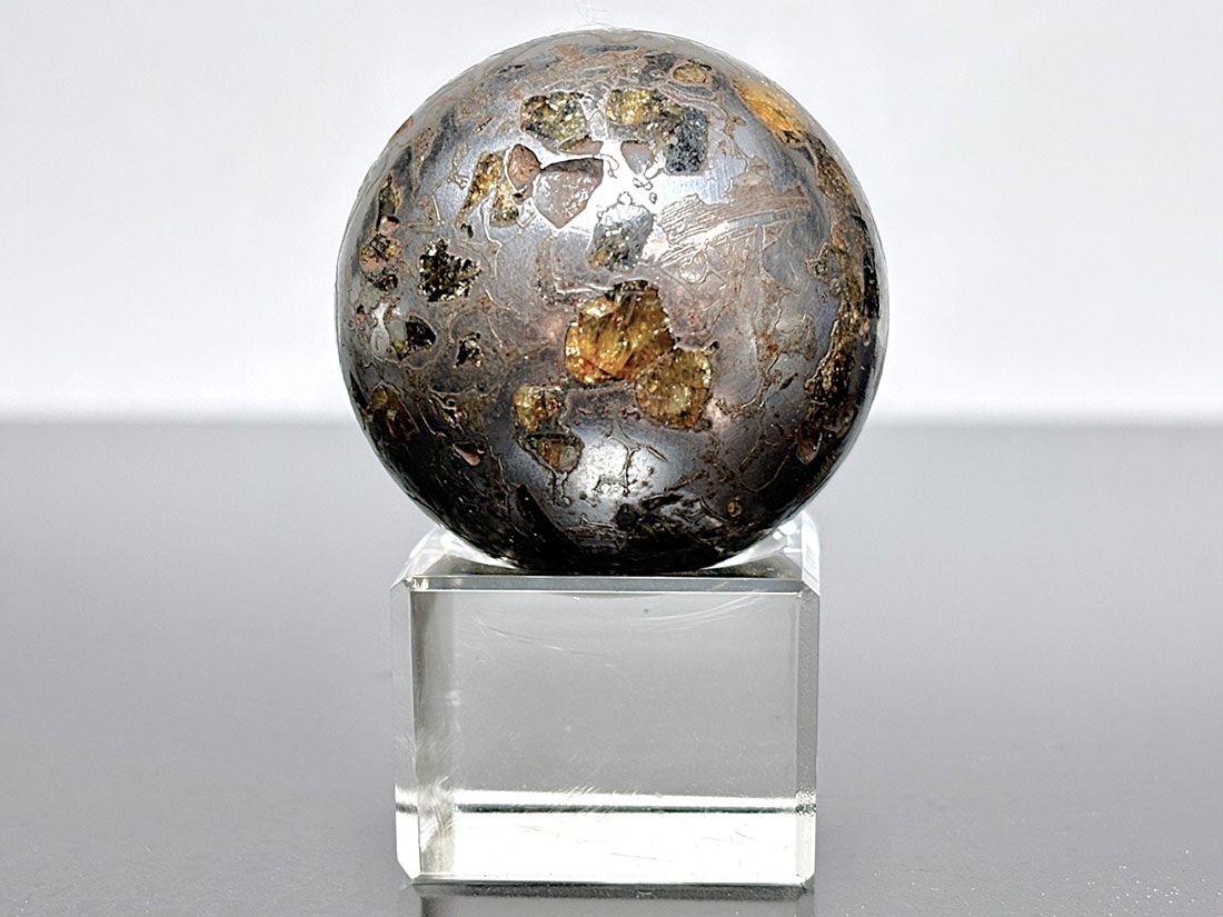 ロシア産 セイムチャン隕石 37mm 丸玉 / Seymchan meteorite