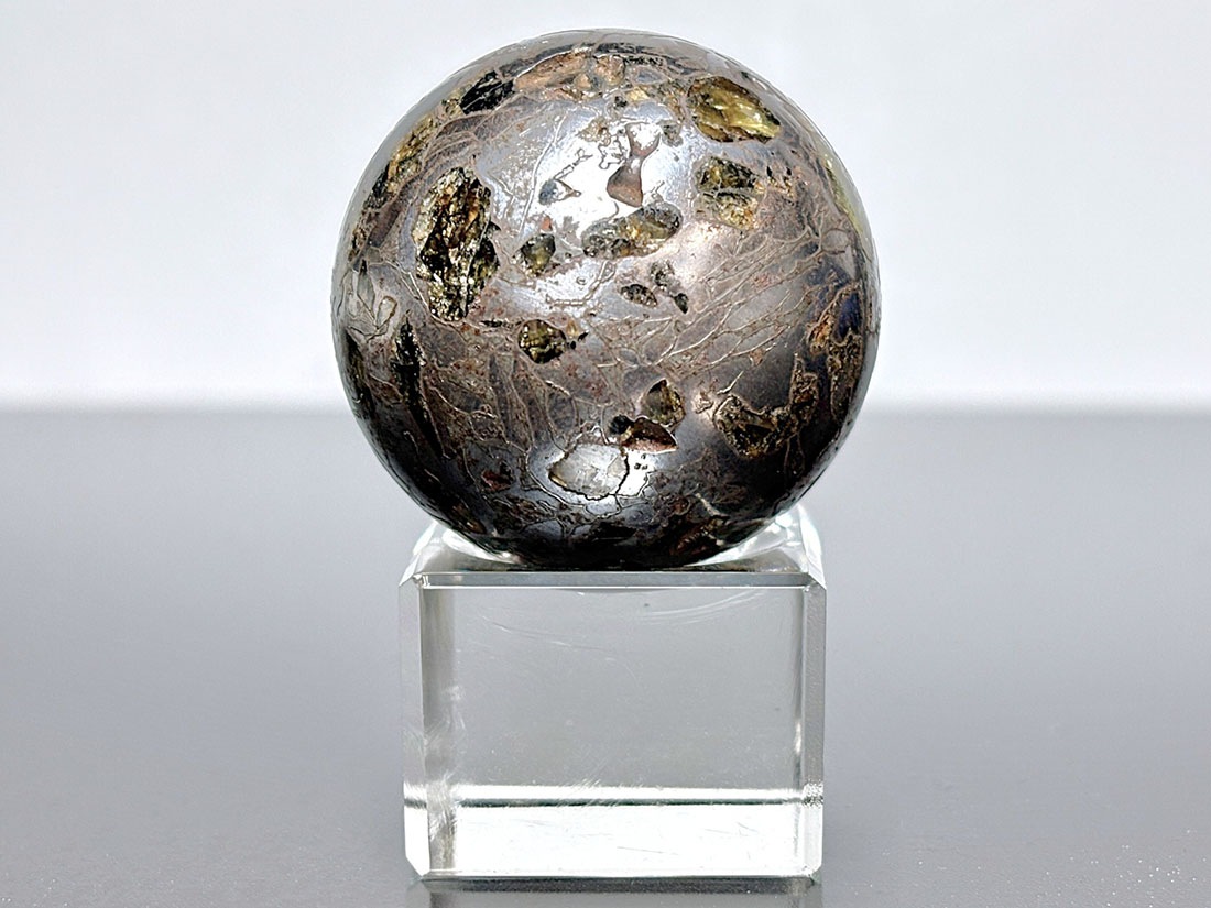 ロシア産 セイムチャン隕石 37mm 丸玉 / Seymchan meteorite