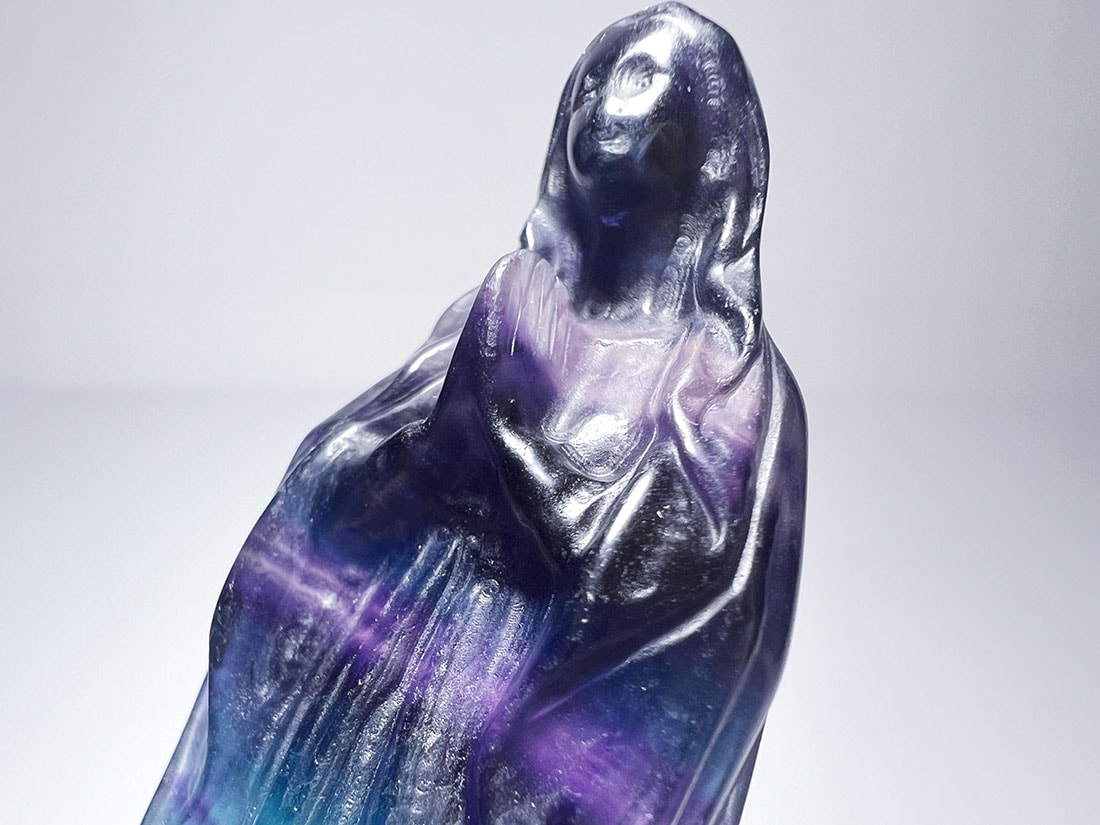 フローライト 聖母マリア 彫刻