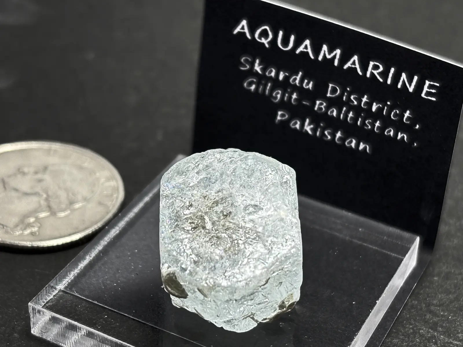 パキスタン産 アクアマリン 柱状結晶 ( 藍玉 )/ Aquamarine