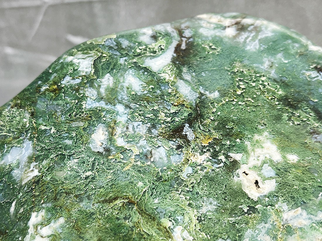 モスアゲート 猫 2本立ち 天然石 モスアゲート 猫 2本立ち 天然石 モスアゲート 猫 2本立ち