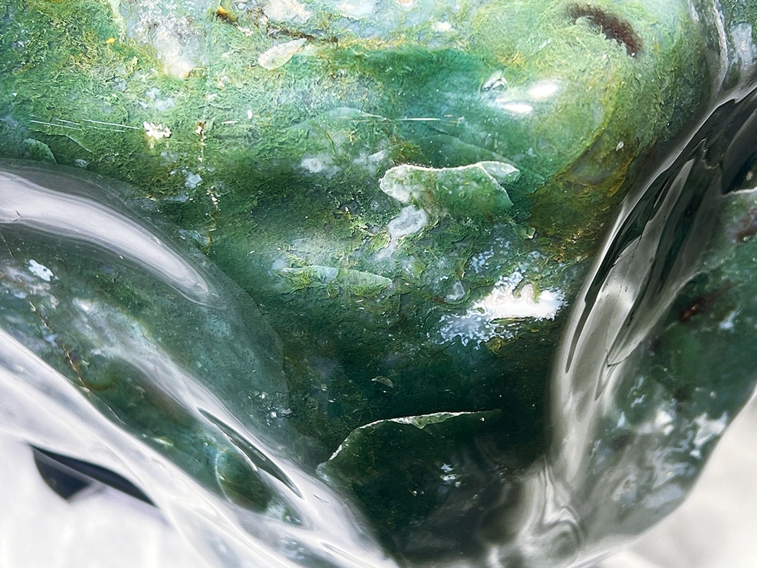 黒曜石メキシコオパール　亀大型 黒曜石メキシコオパール亀大型