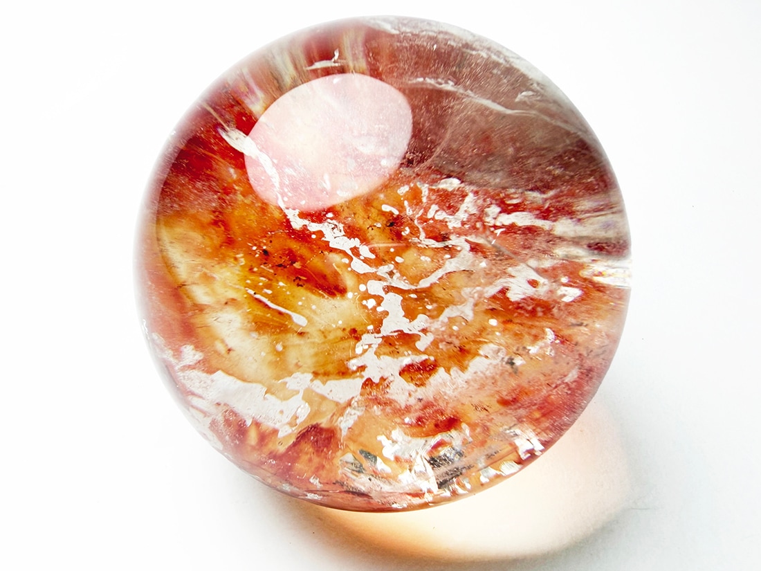 オーロラクォーツ　　ライモナイトインクォーツ　丸玉 オーロラクォーツ 63mm 丸玉 / Aurora Quartz Sphere