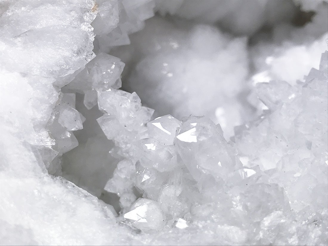 モロッコ産 Prehnite Quartz 共生標本 水晶 葡萄石 モロッコ産