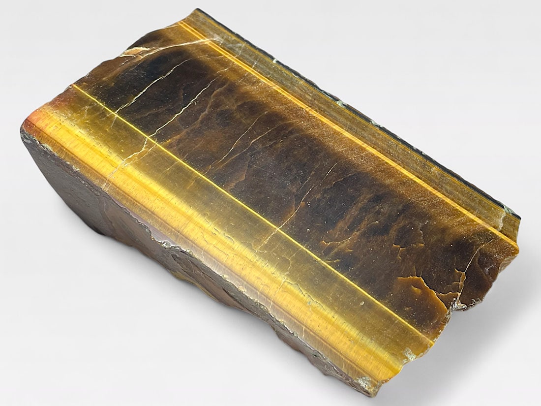 特大！アフリカ産巨石天然アイアンタイガーアイ原石1325g［鉄虎目石］模様美！ 特大！アフリカ産巨石天然アイアンタイガーアイ原石1325g［鉄虎