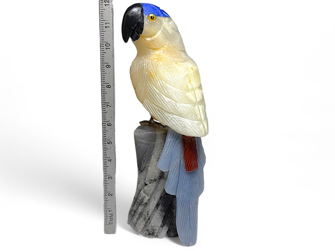 天然石　アメジスト　鳥の彫刻セット　12個 d300-13.jpg