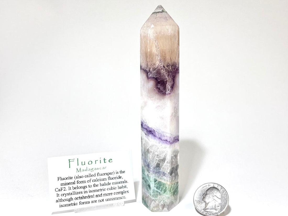 マダガスカル産 フローライト ポイント型ポリッシュ / Fluorite ( 蛍石 )