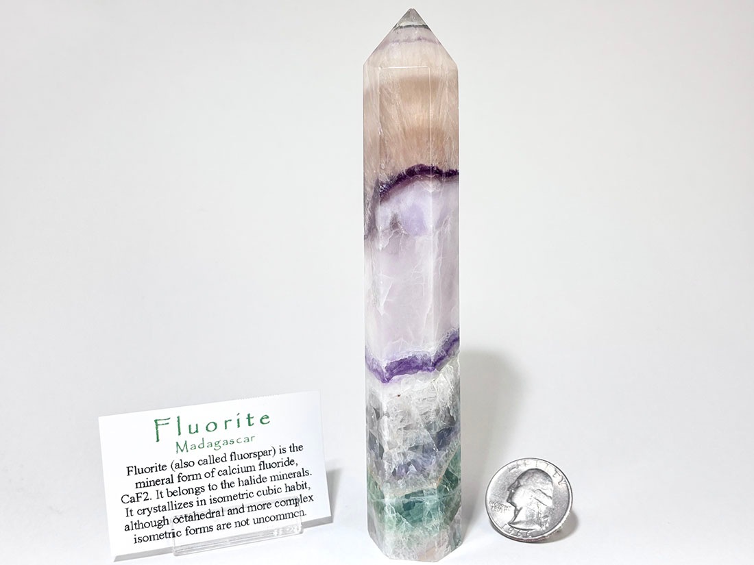 マダガスカル産 フローライト ポイント型ポリッシュ / Fluorite ( 蛍石 )