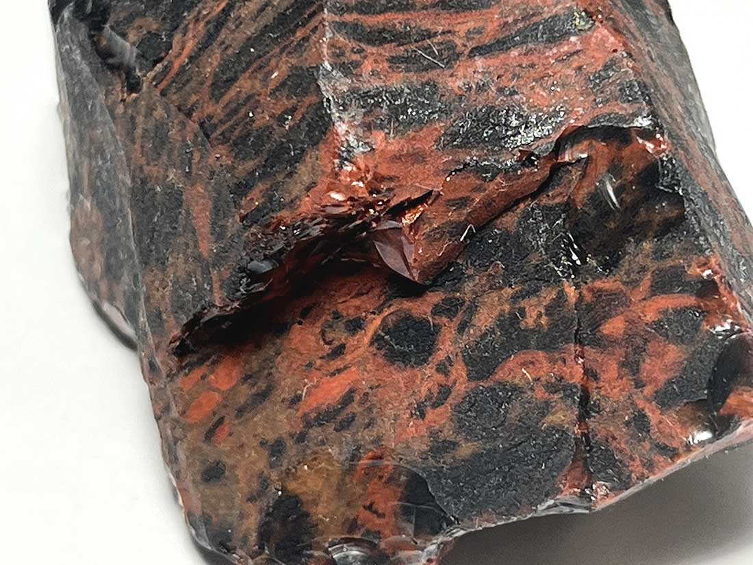 赤褐色の大きな自然石 佐渡の赤玉石 原石 磨き 274g｜国産天然石 通販のキラリ石