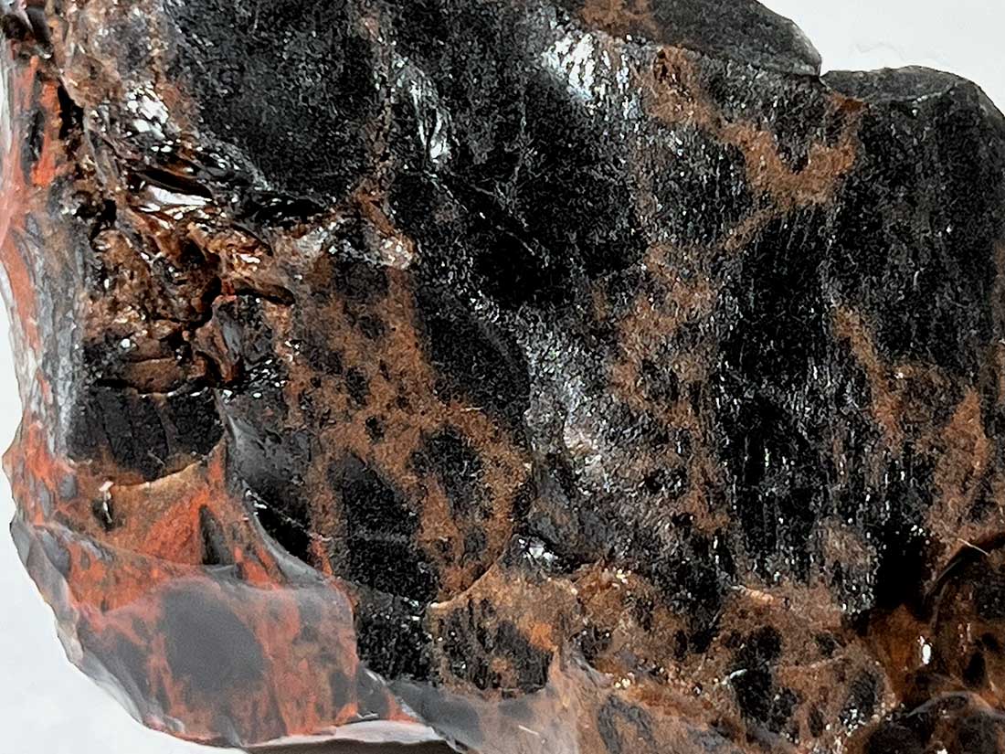 北海道白滝村(旧)産 黒曜石(花十勝/紅十勝石)