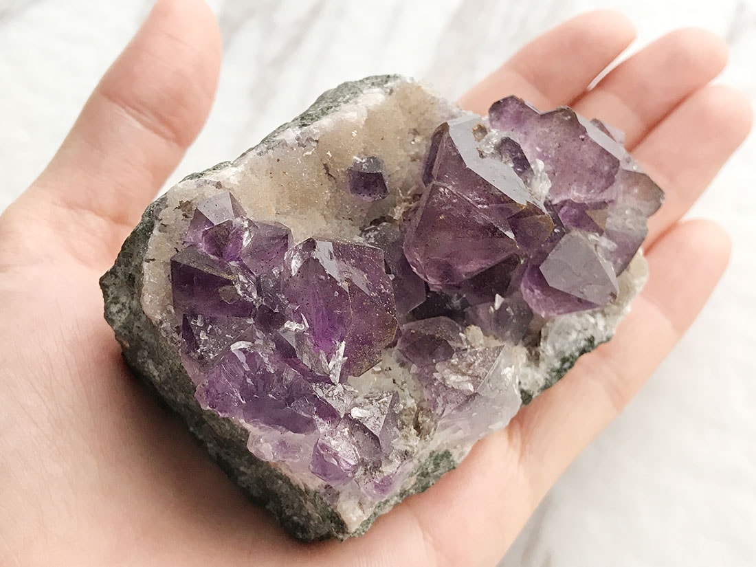 インド産エレスチャルアメジスト/Elestial Amethyst