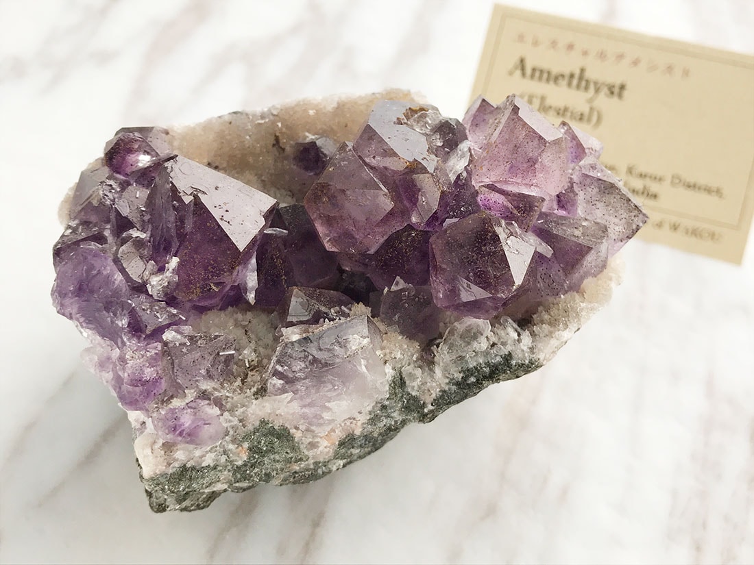 インド産エレスチャルアメジスト/Elestial Amethyst
