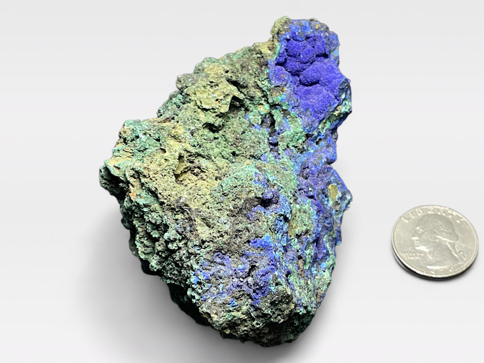 安徽省産 アズライト with マラカイト / Azurite with Malachite