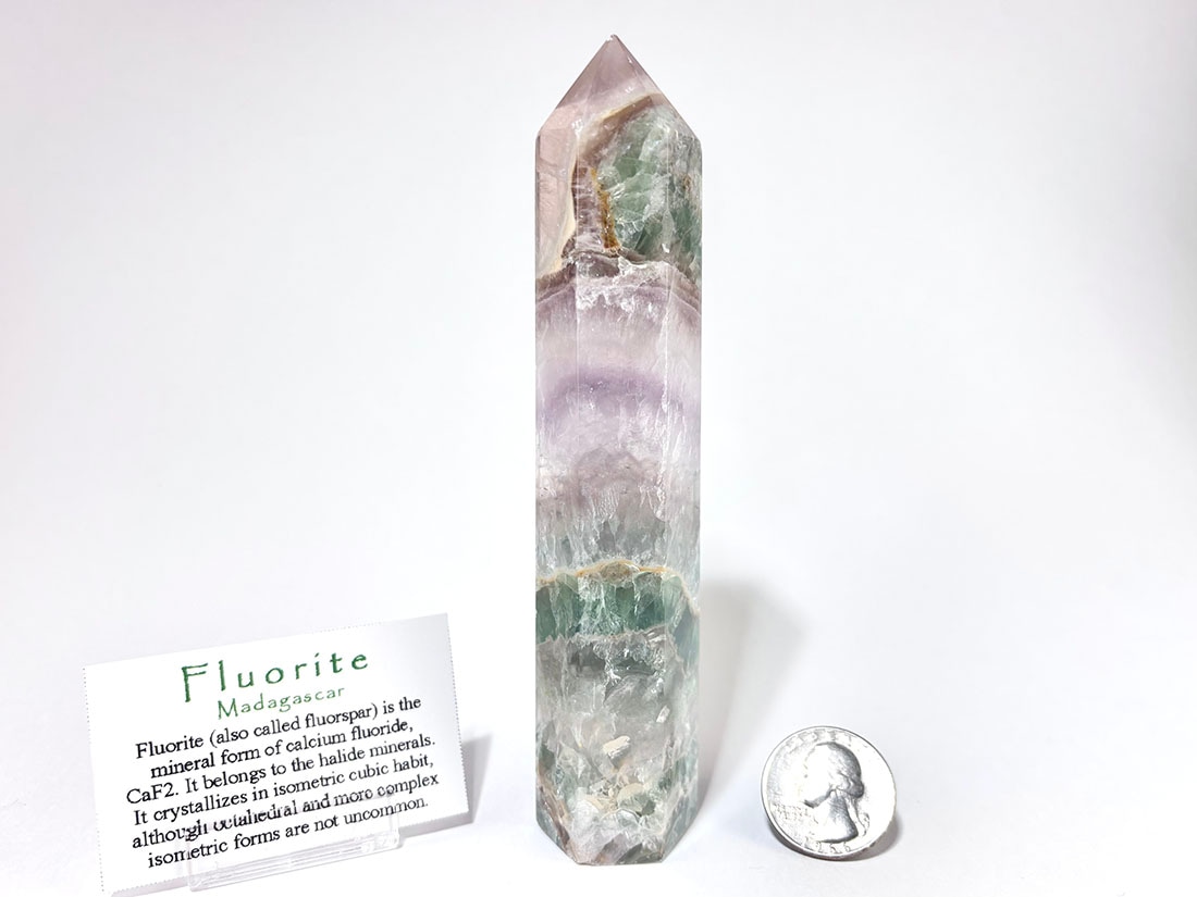 マダガスカル産 フローライト ポイント型ポリッシュ / Fluorite ( 蛍石 )