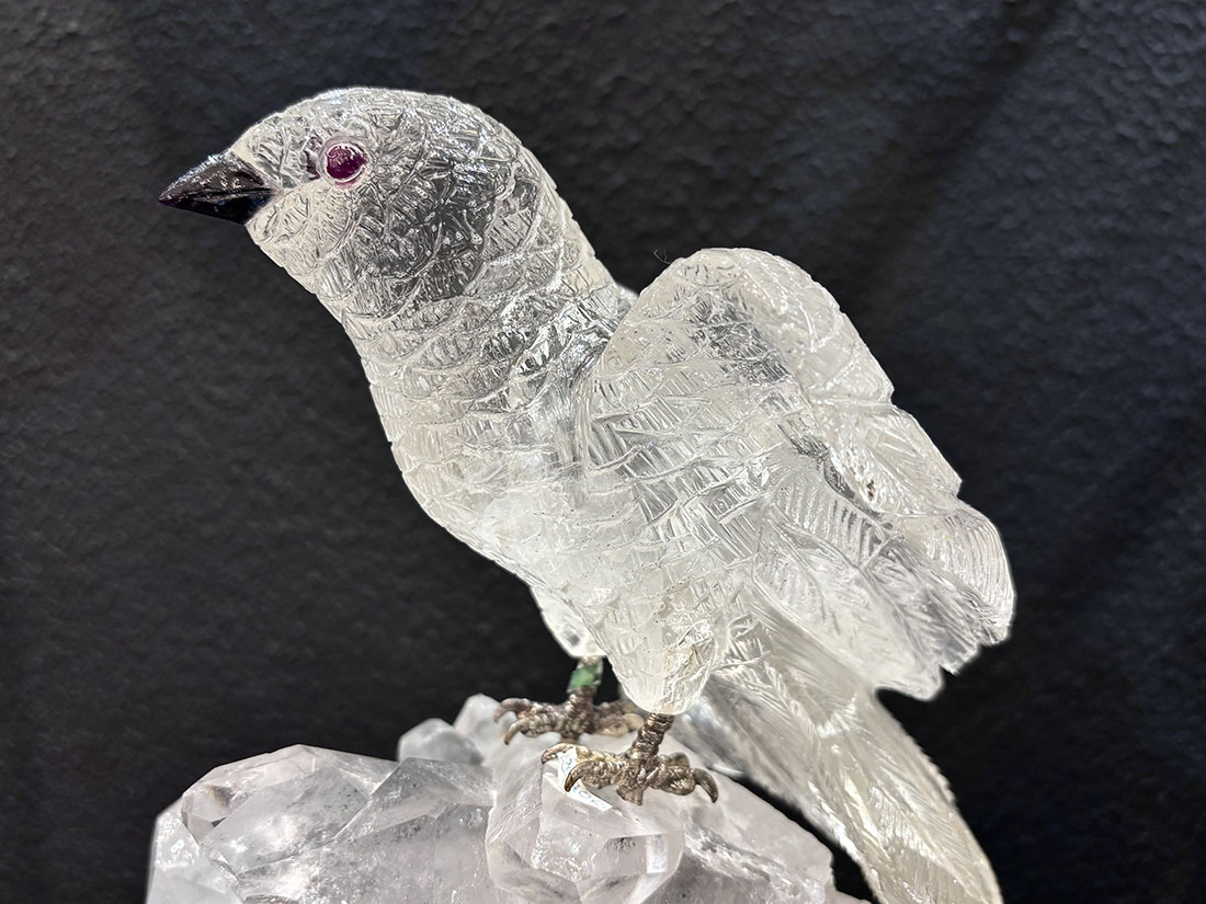 ブラジル産 水晶 鳥彫刻 / Quartz