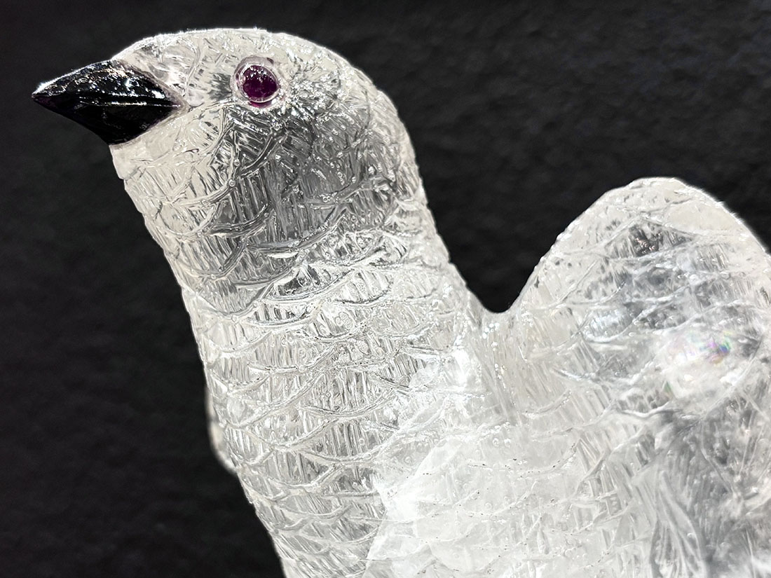 ブラジル産 水晶 鳥彫刻 / Quartz