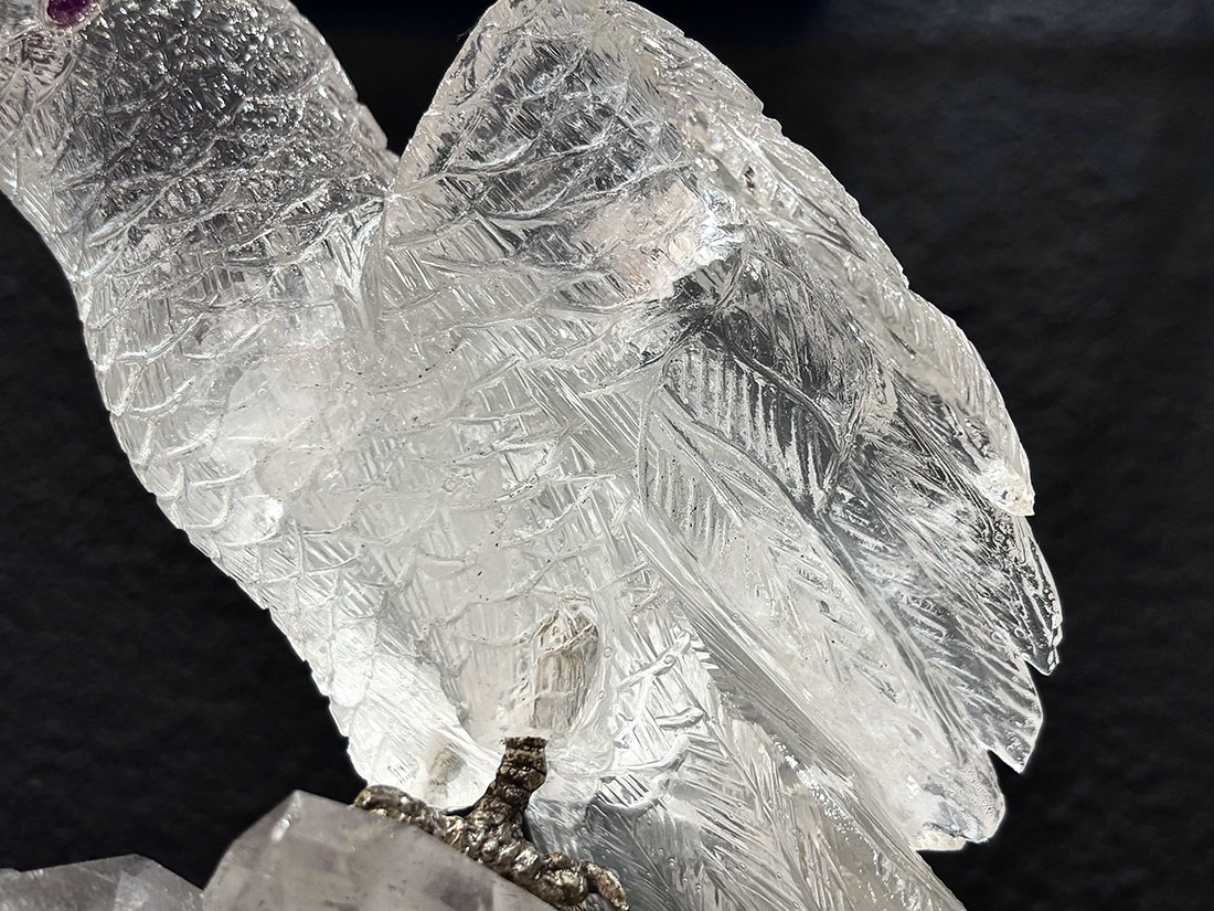 ブラジル産 水晶 鳥彫刻 / Quartz