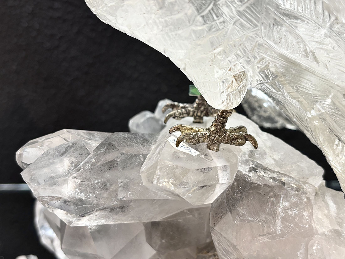 ブラジル産 水晶 鳥彫刻 / Quartz